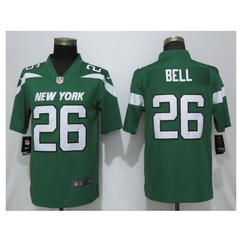 Cheap LeVeon Bell Jets Jersey From China in Men Women Youth Size #26