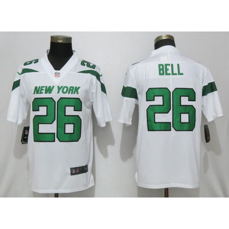 Cheap LeVeon Bell Jets Jersey From China in Men Women Youth Size #26