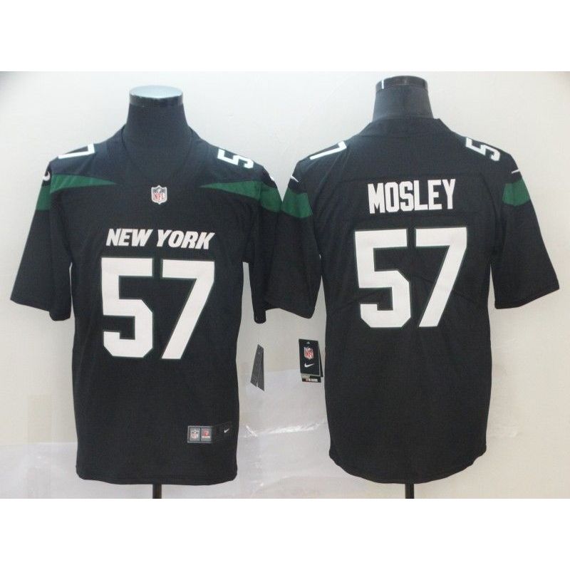 Cheap CJ Mosley Jets Jersey From China in Men Women Youth Size #57