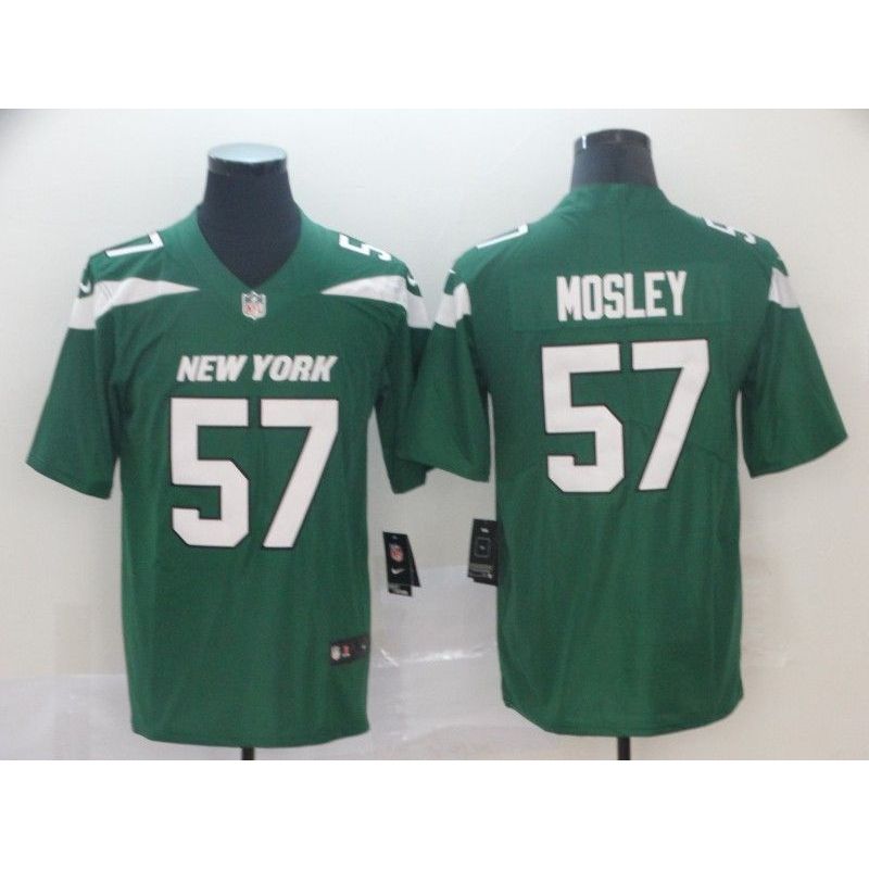 Cheap CJ Mosley Jets Jersey From China in Men Women Youth Size #57