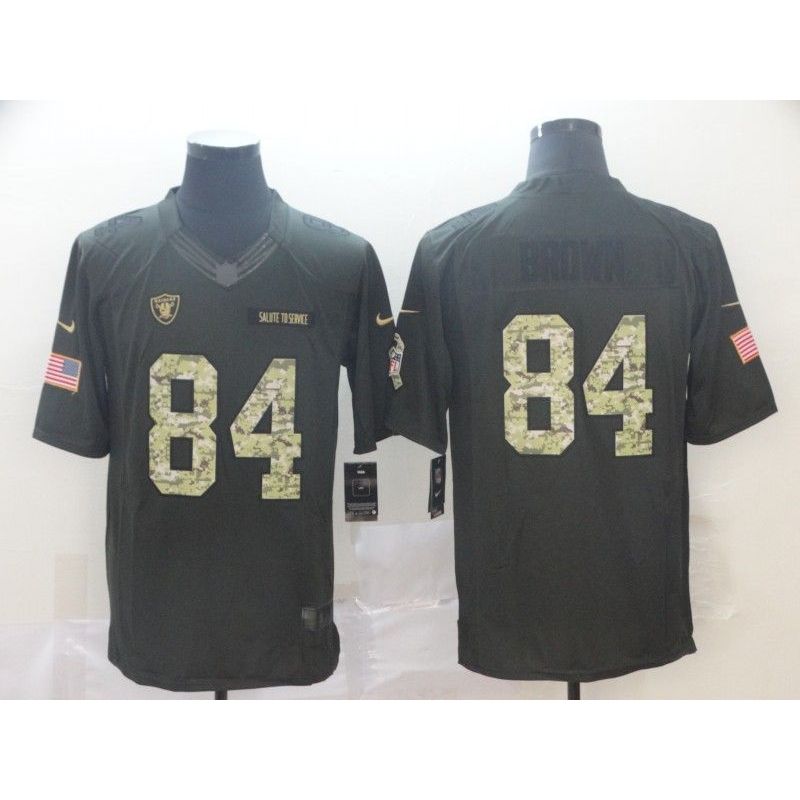 Cheap Antonio Brown Raiders Jersey From China in Men Women Youth Size #84