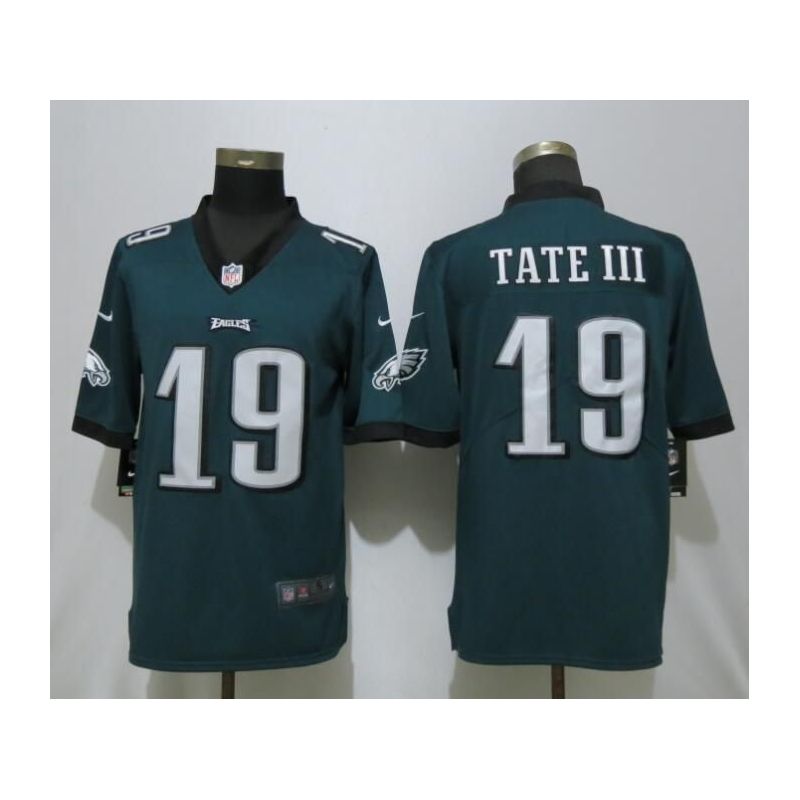 Cheap Golden Tate III Eagles Jersey From China in Men Women Youth Size #19