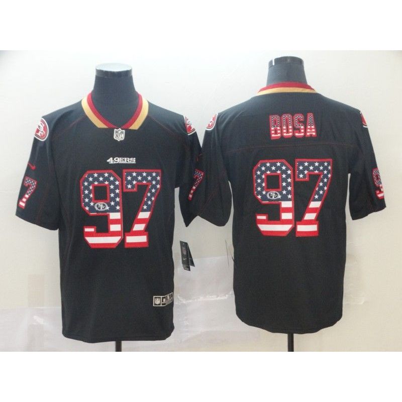 Cheap Nick Bosa 49ers Jersey From China in Men Women Youth Size #97