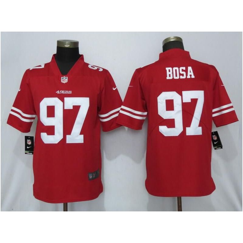 Cheap Nick Bosa 49ers Jersey From China in Men Women Youth Size #97