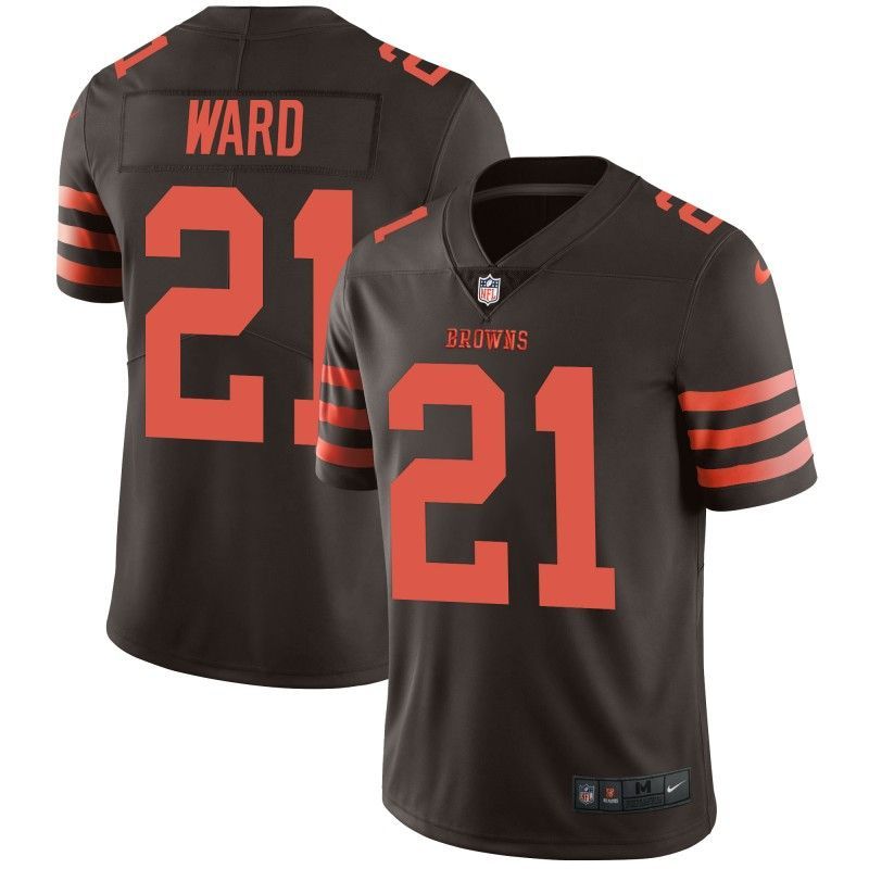 Cheap Denzel Ward Browns Jersey From China Brown Color Rush in Men Women Youth Size #21