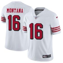 Cheap Joe Montana 49ers Jersey From China White 2018 in Men Women Youth Size #16