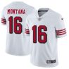 Cheap Joe Montana 49ers Jersey From China White 2018 in Men Women Youth Size #16