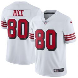 Cheap Jerry Rice 49ers Jersey From China White 2018 in Men Women Youth Size #80