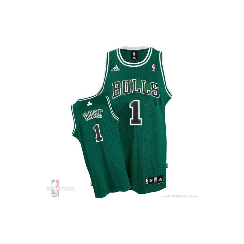 Cheap Derrick Rose Bulls Jersey #1 Green From China