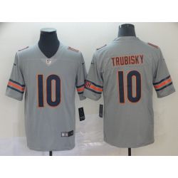 Cheap Mitchell Trubisky Bears Jersey From China 2019 new Grey Inverted Legend in Men Women Youth Size #10