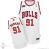 Cheap Dennis Rodman Bulls Jersey #91 Home White From China