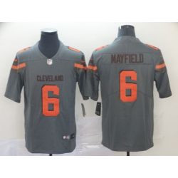 Cheap Baker Mayfield Browns Jersey From China 2019 new Grey Inverted Legend in Men Women Youth Size #6