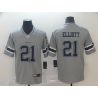 Cheap Ezekiel Elliott Cowboys Jersey From China 2019 new Grey Inverted Legend in Men Women Youth Size #21