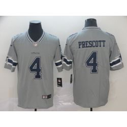 Cheap Dak Prescott Cowboys Jersey From China 2019 new Grey Inverted Legend in Men Women Youth Size #4