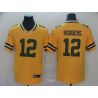 Cheap Aaron Rodgers Packers Jersey From China 2019 new Gold Inverted Legend in Men Women Youth Size #12