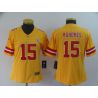 Cheap Patrick Mahomes Chiefs Jersey From China 2019 new Gold Inverted Legend in Men Women Youth Size #15