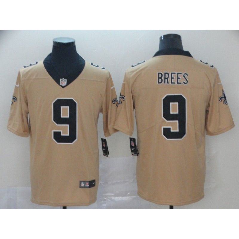 Cheap Drew Brees Saints Jersey From China 2019 new Gold Inverted Legend in Men Women Youth Size #9