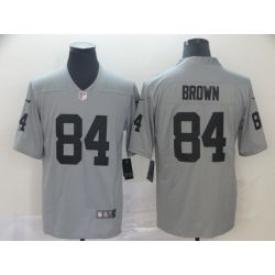 Cheap Antonio Brown Raiders Jersey From China 2019 new Grey Inverted Legend in Men Women Youth Size #84