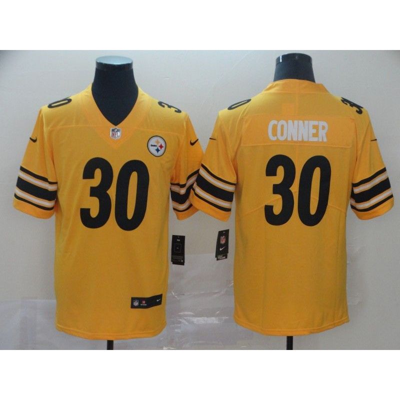 Cheap James Conner Steelers Jersey From China 2019 new Gold Inverted Legend in Men Women Youth Size #30