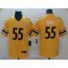 Cheap Devin Bush Steelers Jersey From China 2019 new Gold Inverted Legend in Men Women Youth Size #55