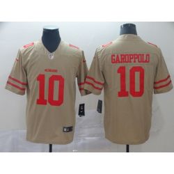 Cheap Jimmy Garoppolo 49ers Jersey From China 2019 new Gold Inverted Legend in Men Women Youth Size #10