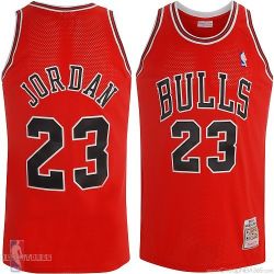 Cheap Michael Jordan Bulls Jersey #23 Road Red From China