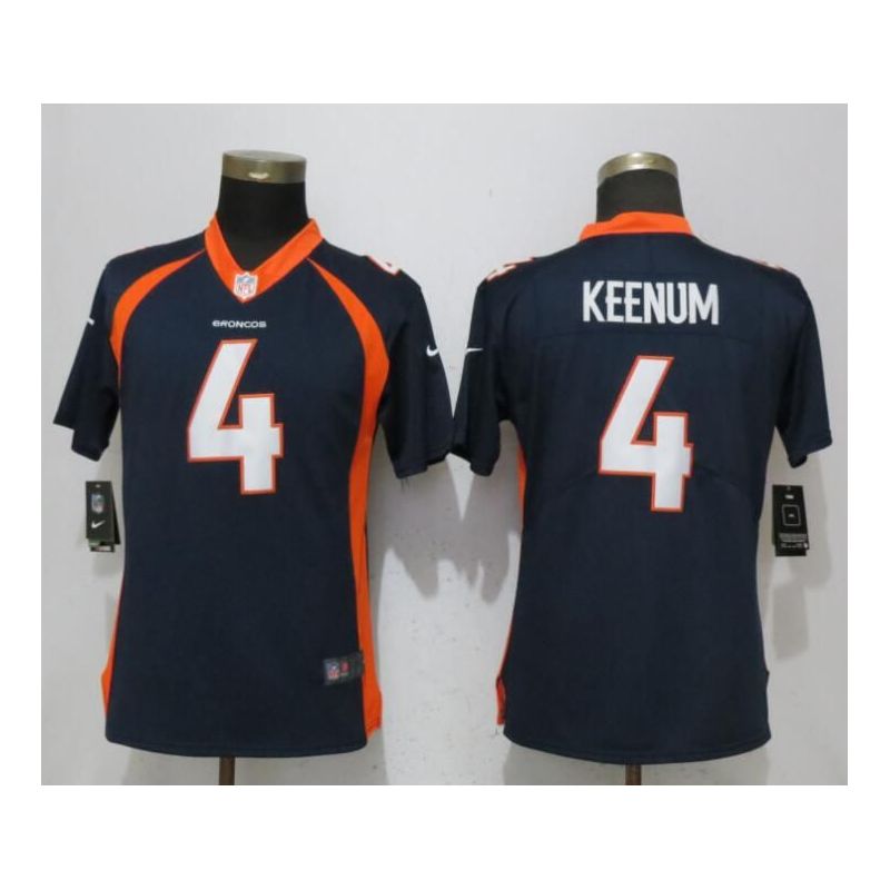 Cheap Case Keenum Broncos Women Jersey China Denver #4