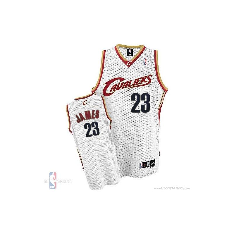 Cheap LeBron James Cavaliers Jersey #23 Home White From China