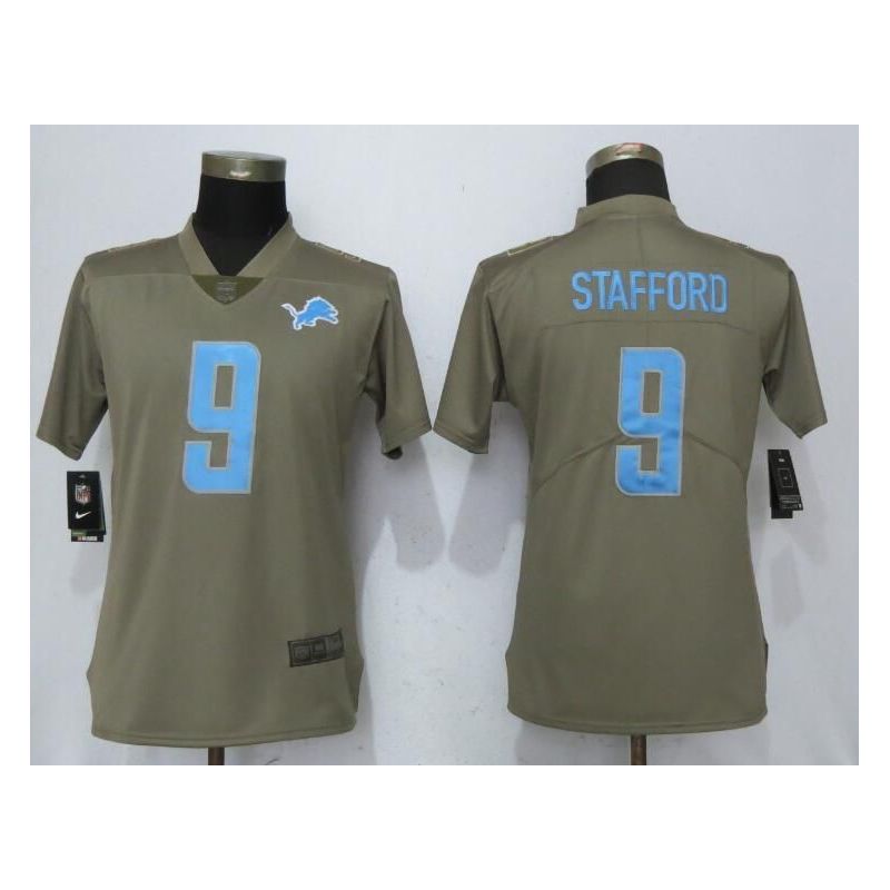 Cheap Matthew Stafford Lions Women Jersey From China #9