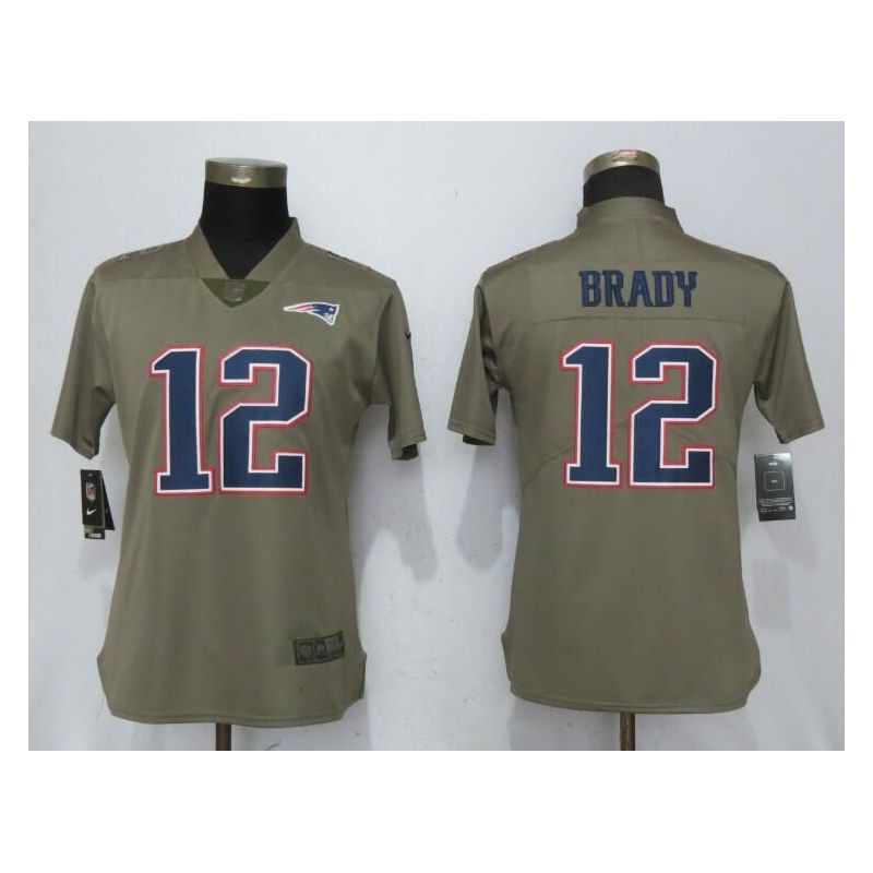 Cheap Tom Brady Patriots Women Jersey From China #12