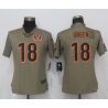 Cheap AJ Green Bengals Women Jersey From China Salute To Service #18