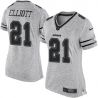 Cheap Ezekiel Elliott Cowboys Pink Jersey From China Camouflage Font with Love Heart #21