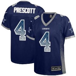 Cheap Dak Prescott Cowboys Women Jersey From China White&Pink Vapor Untouchable Limited #4