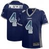 Cheap Dak Prescott Cowboys Women Jersey From China White&Pink Vapor Untouchable Limited #4