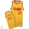 Cheap LeBron James Cavaliers Jersey #23 Throwback Yellow From China