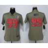 Cheap JJ Watt Texans Women Jersey From China Olive Salute To Service #99