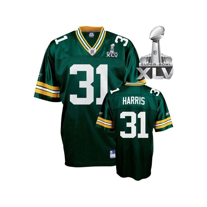 Cheap Al Harris Packers Jersey #31 Green 2011 Super Bowl XLV From China