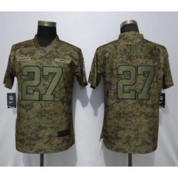 Cheap Kareem Hunt Chiefs Women Jersey From China Pink Camouflage Font with Love Heart #27