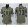 Cheap Todd Gurley II Rams Women Jersey From China Olive Salute To Service #30