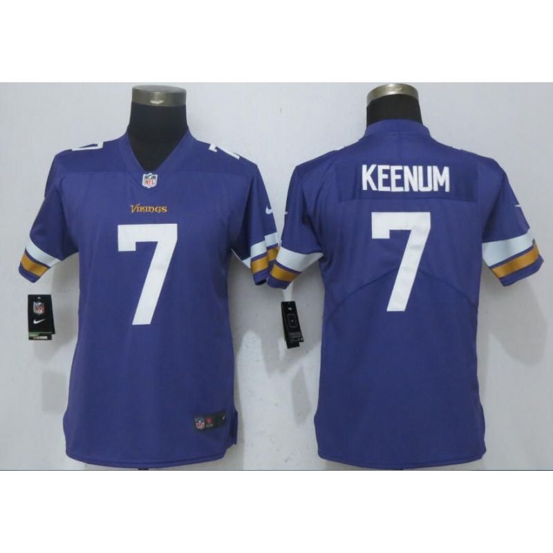 Cheap Case Keenum Vikings Jersey From China Purple Drift Fashion #7