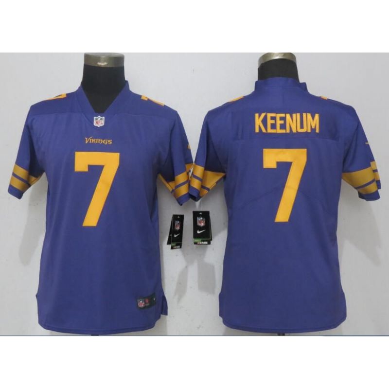 Cheap Case Keenum Vikings Jersey From China Purple Drift Fashion #7