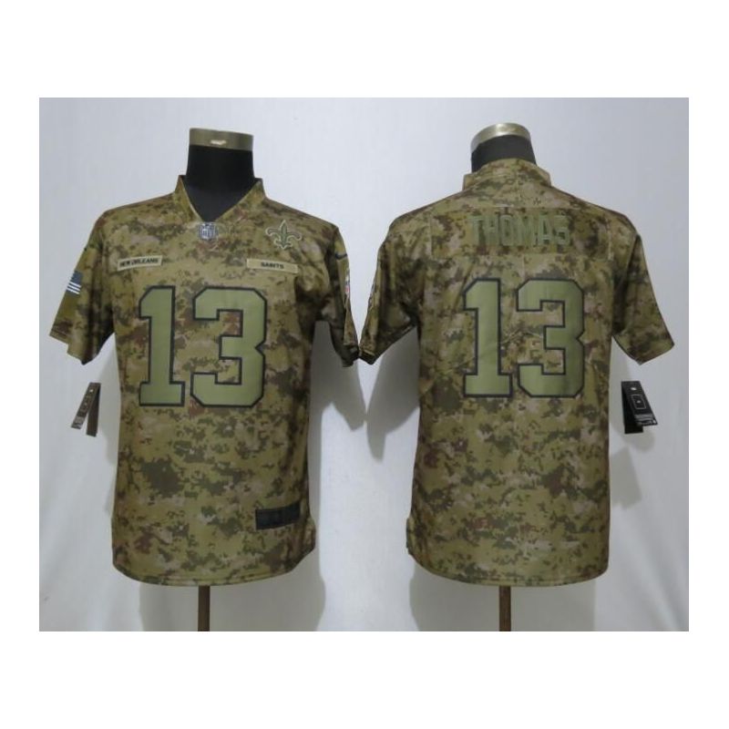 Cheap Michael Thomas Saints Jersey From China Salute To Service Anthracite #13