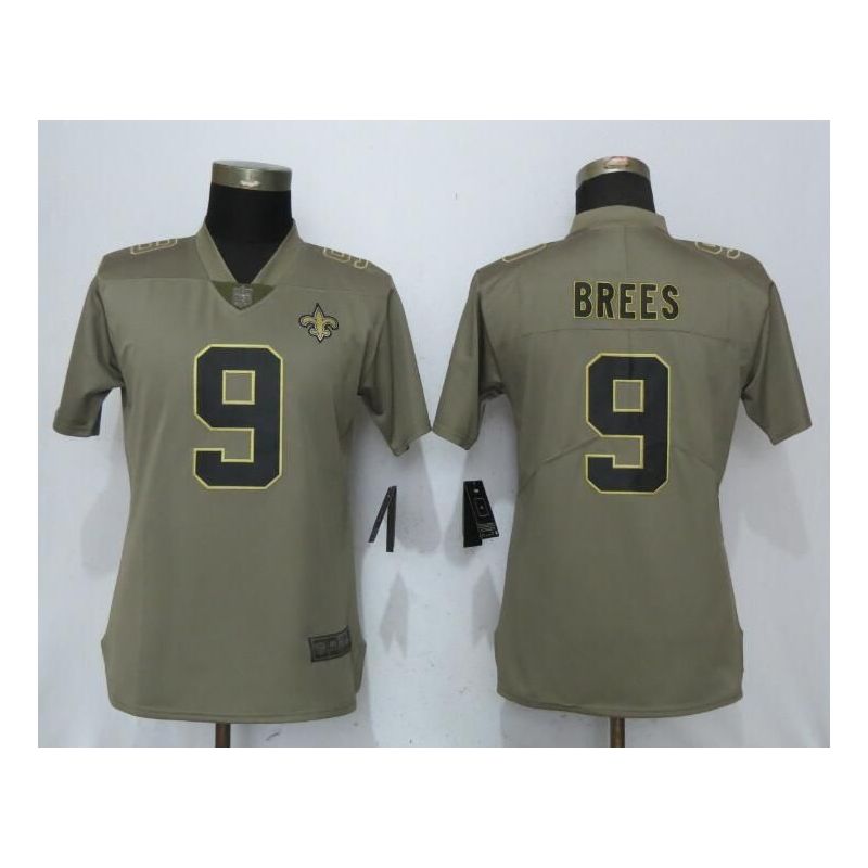 Cheap Drew Brees Saints Women Jersey From China Pink Camouflage Font with Love Heart #9