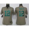 Cheap Joe Namath Jets Women Jersey From China Olive Salute To Service #12