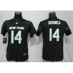 Cheap Sam Darnold Jets Women Jersey From China Pink Camouflage Font with Love Heart #14