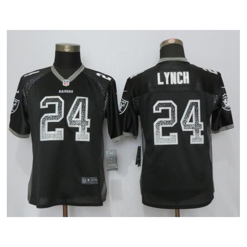 Cheap Marshawn Lynch Raiders Jersey From China #24 in Youth Women Men Size