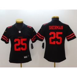 Cheap Richard Sherman 49ers Jersey From China White 2018 in Men Women Youth Size #25