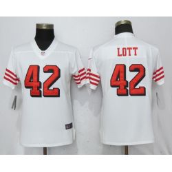 Cheap Ronnie Lott 49ers Women Jersey From China Red Drift Fashion I #42