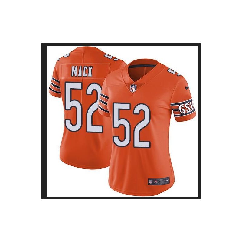 Cheap Khalil Mack Bears Women Jersey From China Pink Camo Font with Love Heart #52