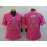 Cheap Khalil Mack Bears Women Jersey From China Pink Camo Font with Love Heart #52